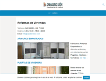 Tablet Screenshot of carpinteriacaballeroleon.com
